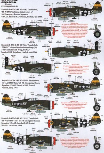 Xtradecal 72153 republic - 1:72,