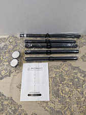 Matte Black Shower Curtain Pole 84 to 183 cm, 1 Inch Extendable Tension Rods for