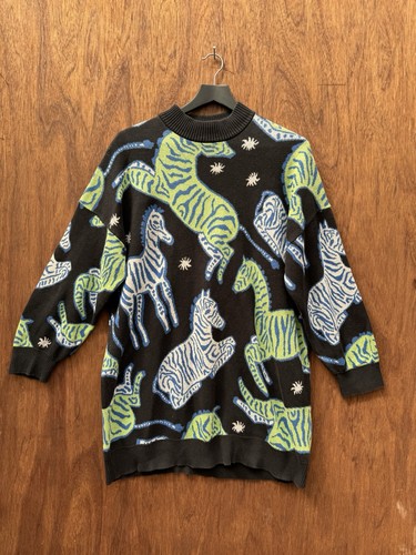 Monki zebra print - print, black