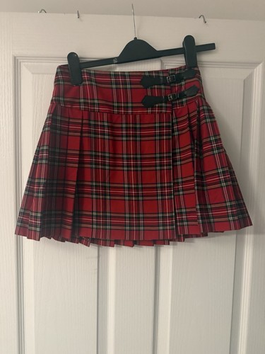 Girls red tartan - red,