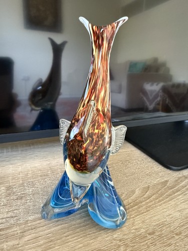 Hand blown art glass tropical - blown,