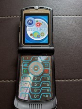Motorola RAZR V3 Black Working Good Condition. 