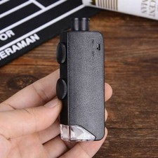 NEW Portable Handheld 60X/100X Zoom Led Pocket Microscope Magnifier Loupe