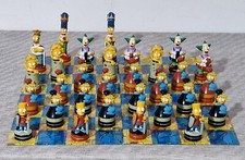 Vintage Fox 2002 The Simpsons 3D Chess Game Set 30 Figures Pieces and Board Only