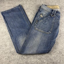 Mens Diesel KARDEEF 008AT Relaxed Bootcut Blue Jeans W32 L30 Made In Italy
