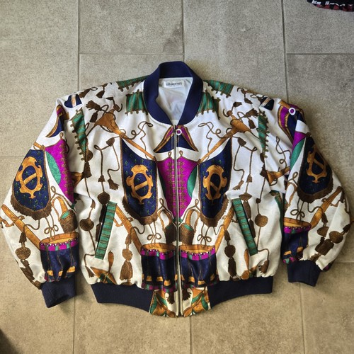 Vintage baroque printed bomber - vintage,