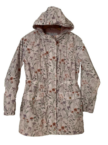Girls floral pink - girls, hooded