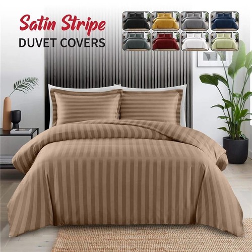 Luxury satin stripe duvet - luxury,
