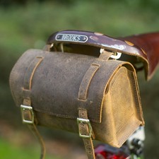 Leather Handlebar Saddle Rack