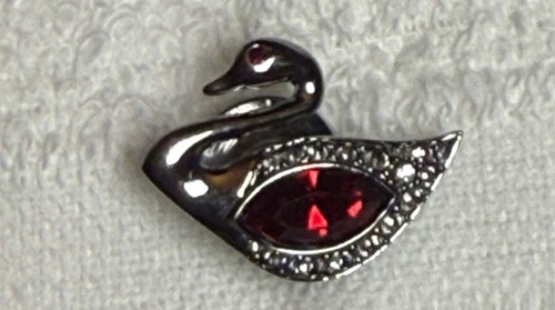 Swarovski swan bird tie - swarovski,
