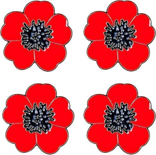 3pcs poppy badges - 3pcs,