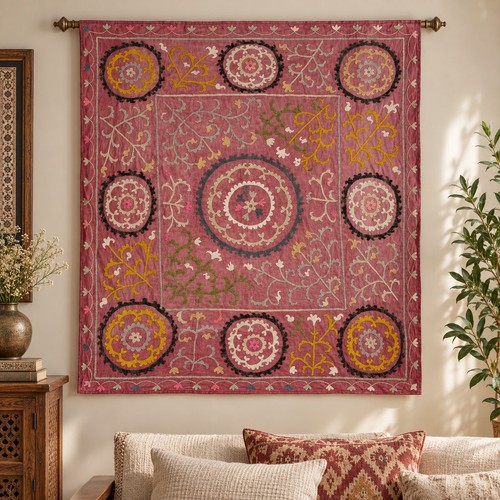 Vintage uzbek suzani - uzbek,