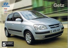Hyundai Getz 2003-04 UK Market Sales Brochure 1.1 1.3 1.6 GSi CDX Sport