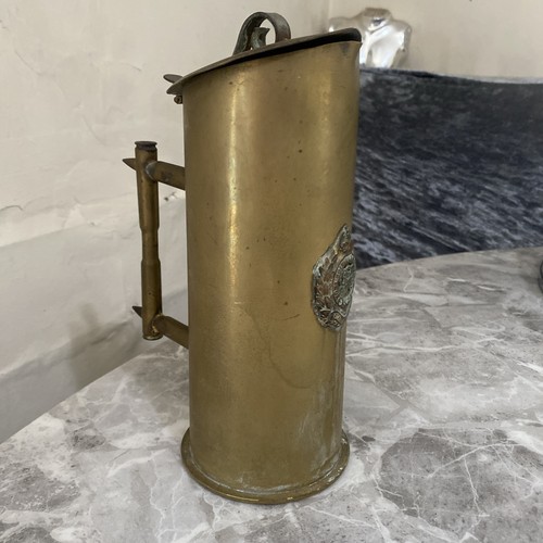 Trench art dated 1917 brass - trench,