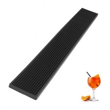 Long Rubber Bar Mat 27" Black