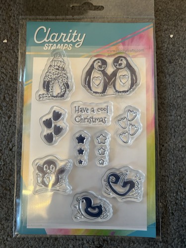 Clarity stamps penguins - clarity,