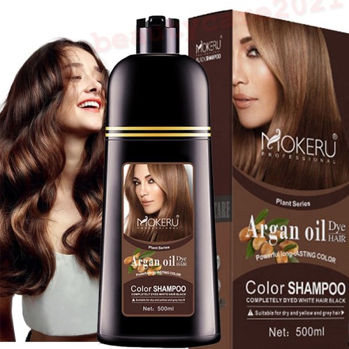 Hair color shampoo - light, brown