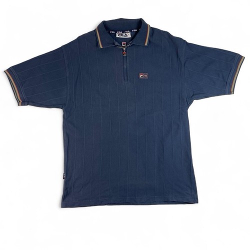 Vintage fila zip polo shirt - up,