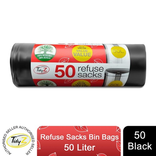 Tidyz black refuse sacks - tidyz,