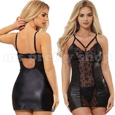 Faux Leather Cami Dress PU