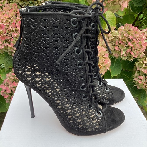 Zara black suede style ankle - zara,