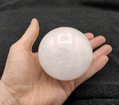 White quartz sphere - sphere,