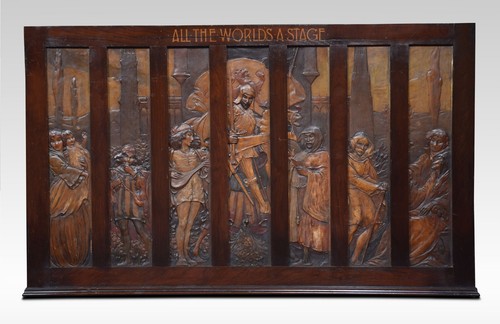 Large walnut framed wall - framed,