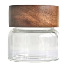 Glass Jar with Bamboo Wood Lid