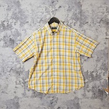 Orvis Shirt Men's Large Yellow