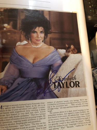 Elizabeth taylor autograph - elizabeth,