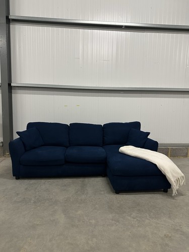 Navy shape sofa - navy, l