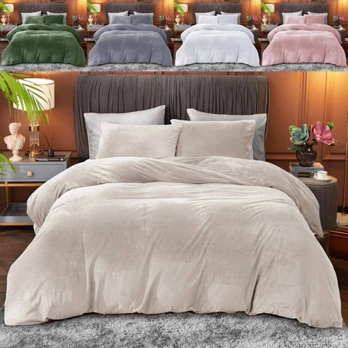 Velvet duvet cover - velvet, set