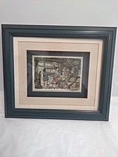 Anton Pieck 3 Dimensional Decoupage Picture The Book Shop Scene