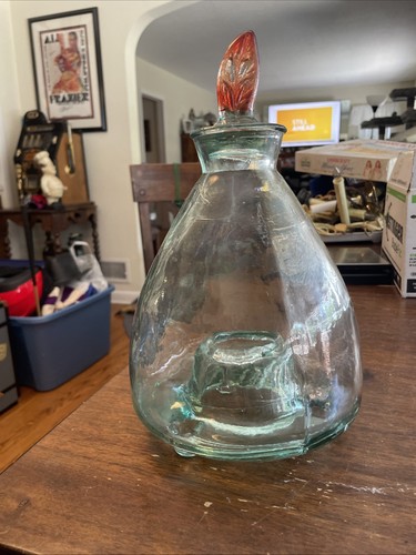 Antique large handmade green - large,