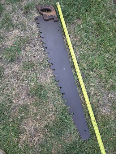 Vintage logging saw - vintage,