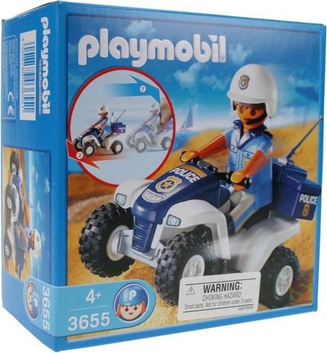 Playmobil 3655 police - playmobil, quadbike