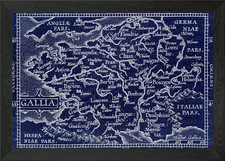 France old map Framed Wall Art