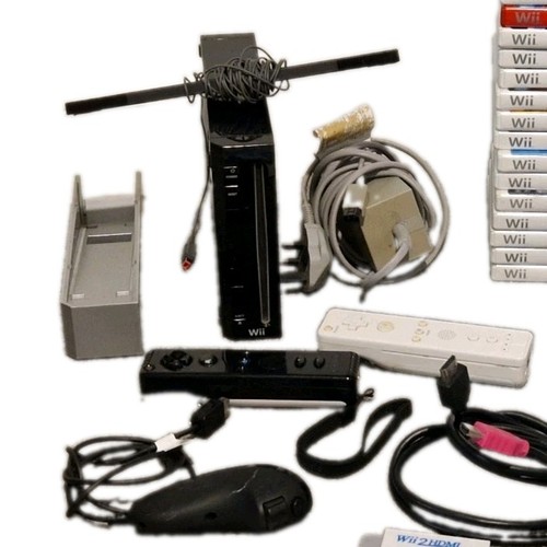 Nintendo wii black bundle - nintendo,