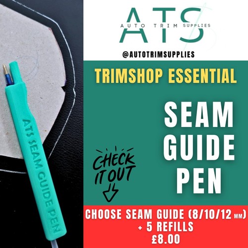 Auto trim supplies - 8mm, seam