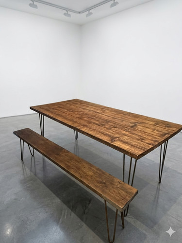 Rustic reclaimed wood dining - wood,