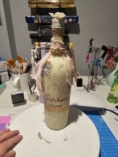 Shabby Chic Wine Bottle