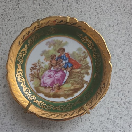 Reine limoges green - reine, gold