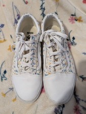 Custom Floral Cream VANS Old