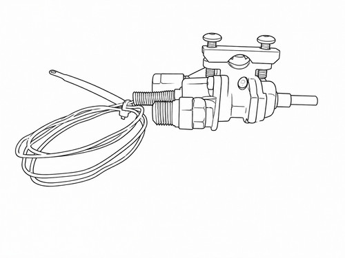 Thermostat and valve - valve, assembly