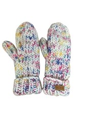 Roxy Chunky Knit Mittens in a
