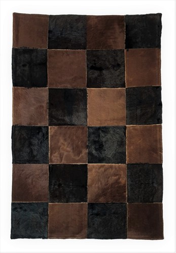 Handmade cowhide patchwork rug - patchwork,