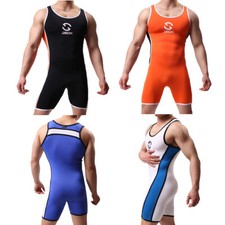 Men Singlet Wrestling Leotard