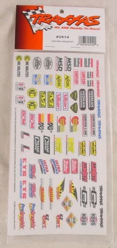 Traxxas racing sponsors decal - sponsors,