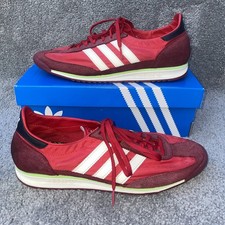 Adidas SL72 Men's Scarlet Red Retro Trainers Size UK 9 / EUR 43 1/3 Oasis Shoes