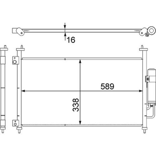 Mahle condenser for - condenser,
